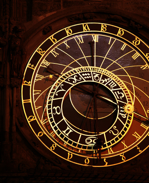 αστρονομικό ρολόι της Πράγας - Φωτογραφία, εικόνα