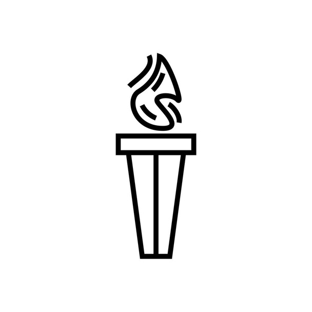 Значок факела для веб-дизайна - Вектор,изображение