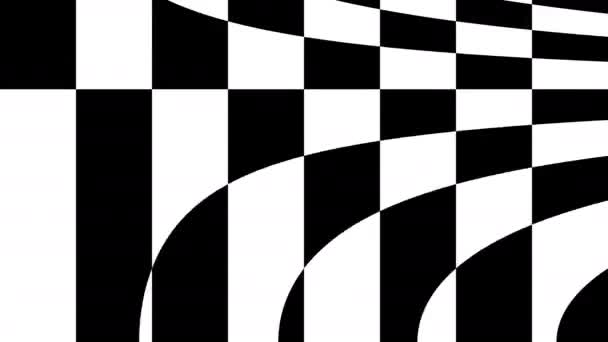 Verter comprobaciones líquidas Efecto tablero de ajedrez Doblar capas - Metraje, vídeo