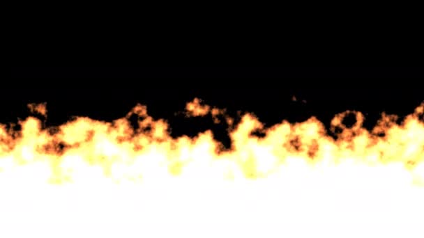Flame Fire Side Profile 2d Lángnyalás - Felvétel, videó