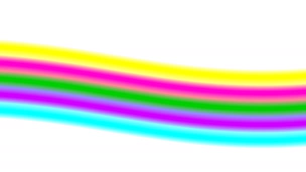 Rainbow Bar of Med Colors Weaving Bobbing - Кадры, видео