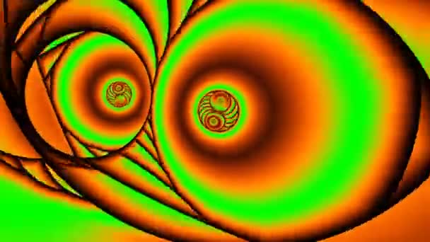 Hűvös gyűrűk belül körök belül lyukak belül alagutak - Felvétel, videó