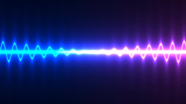 フレームピンクとブルーの電気を横断するエネルギーの旅のビーム - 映像、動画