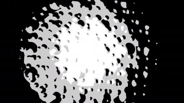 Αφηρημένη Σελήνη Σεληνιακή επιφάνεια Pan με μεγάλη περιπλανώμενη μάσκα κρατήρων - Πλάνα, βίντεο