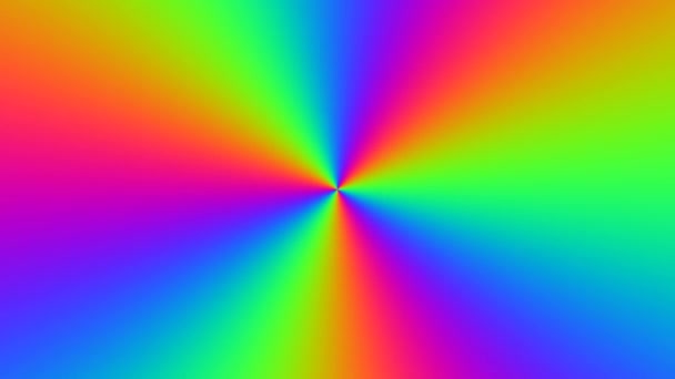 Campo Tri simples três raios de arco-íris se expandindo do centro radial Gradiente - Filmagem, Vídeo