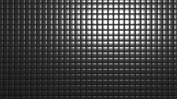 Azulejos de cajas de plástico macizo caja de azulejos de rejilla con foco de luz en movimiento - Metraje, vídeo