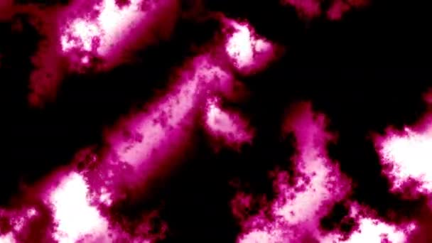 Barstende Burst Clouds van Hot Space View Nebula groeipatroon - Video
