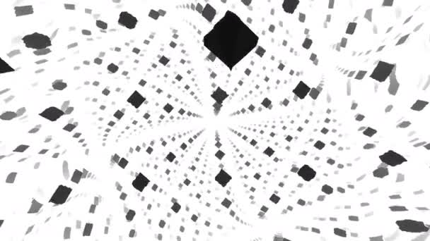 Espacio infinito de cubos flotantes - Metraje, vídeo
