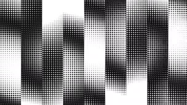 Reveal Background Transition Panels Strips of Print Halftone Columns - Footage, Video