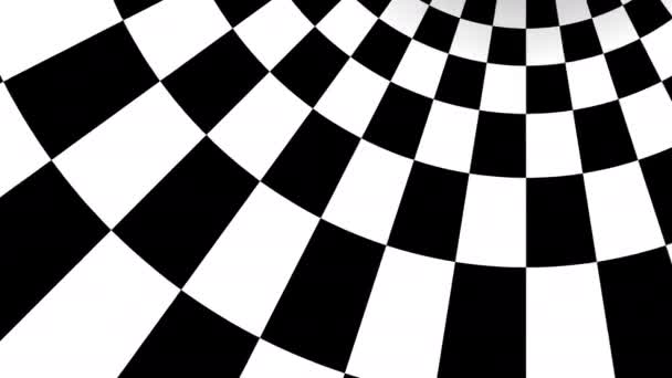 Schema bandiera a scacchi all'interno di un tunnel - Filmati, video