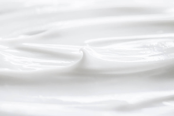 Pure white cream texture as background, hand wash creamy soap and organic cosmetic - Photo, Image