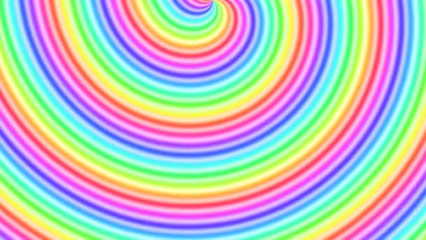 Rainbow Sweet Candy pruhované Blackpool Rock vír pulzující dítě - Záběry, video