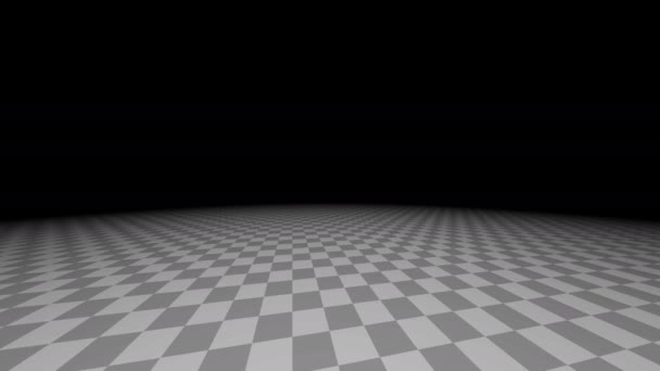 シングルジャイアントルームチェックされた床の回転 - 映像、動画