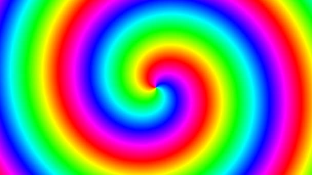 Ribbon of Spinning Rainbow Spectrum Spiral Bright Gay - Footage, Video