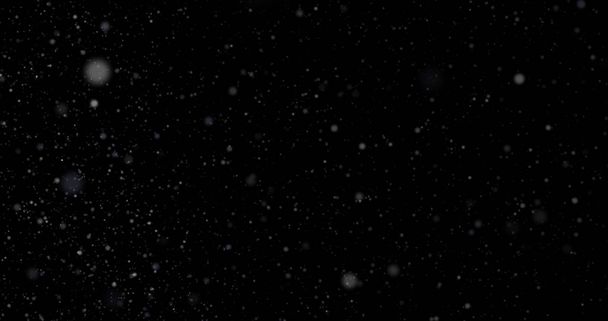 Abstrakti rakenne, pölyhiutale, tummalle pohjalle putoava lumi - Valokuva, kuva