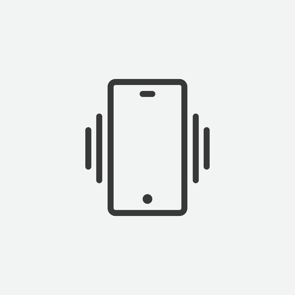 Buzzing phone icon isolated on background. Gadget symbol modern, simple, vector, icon for website design, mobile app, ui. Vector Illustration - Vector, Image