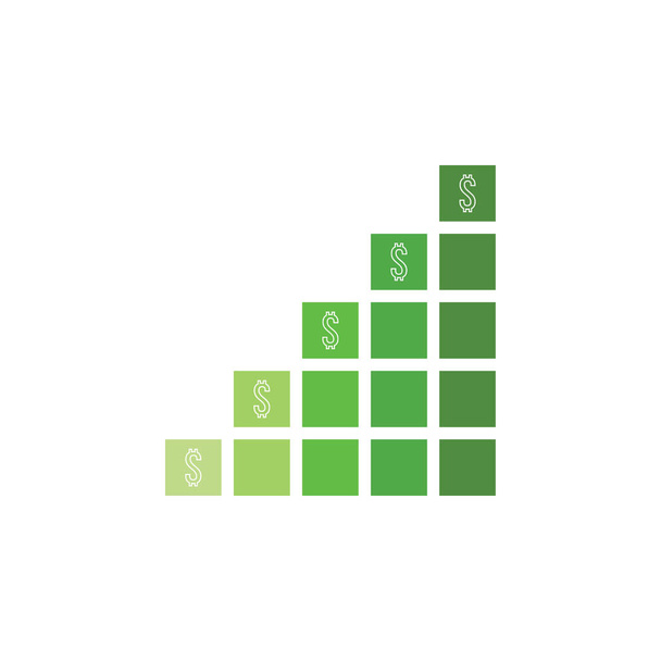 Datos estadísticos de las empresas, logotipo del icono estadístico gráfico - Vector, imagen