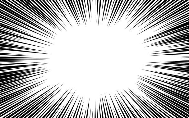Achtergrondmateriaal: zwarte, geconcentreerde lijn, illustratie - Vector, afbeelding