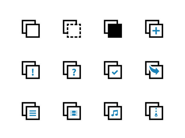 Copy Paste icons for Apps, Web Pages. - Vector, Imagen