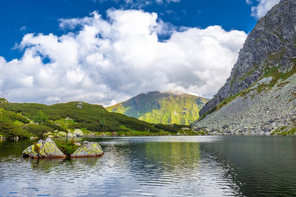 Mountain lake in Rohace area of the Tatra National Park, Slovakia, Europe. - Φωτογραφία, εικόνα