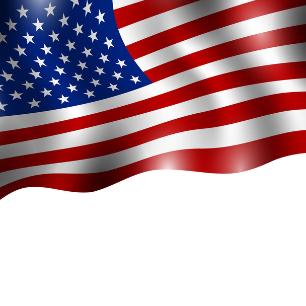 Amerikaanse vlag achtergrond in vector - Vector, afbeelding