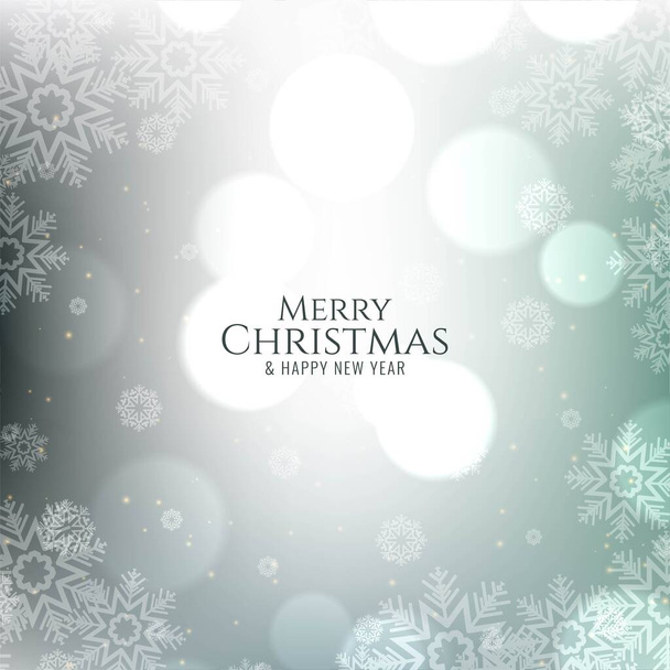 Merry Christmas decorative festive background vector - Vector, imagen