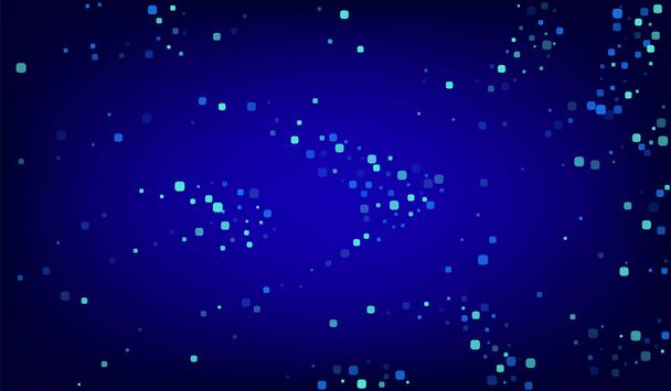 Blue Particle Abstract Blue Vector Background.  - Вектор, зображення