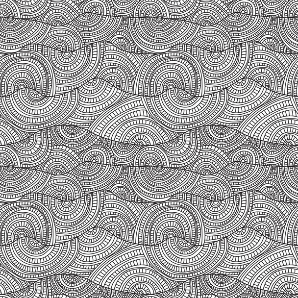 Elegant seamless pattern with sea waves, design elements. Marine pattern for invitations, cards, print, gift wrap, manufacturing, textile, fabric, wallpapers - ベクター画像
