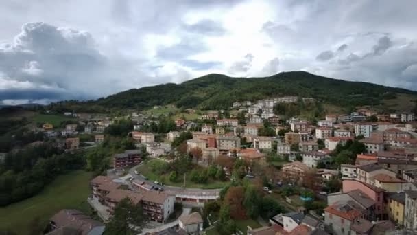 Bardi castle parma italien panoramablick vom turm. Hochwertiges 4k Filmmaterial - Filmmaterial, Video