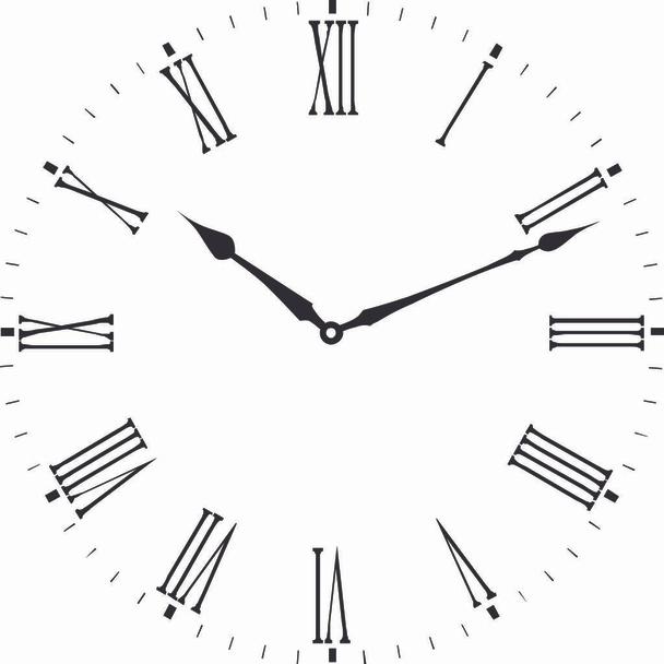 esfera del reloj sobre fondo blanco - Vector, Imagen