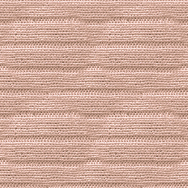 Brown Woolen Thread. Grunge Knitted Sweater.  - Photo, Image