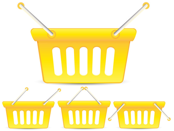Yellow Baskets - Vector, Image