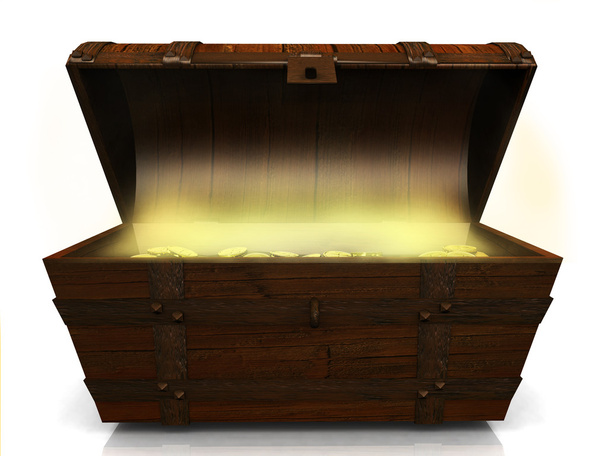Old treasure chest. - Фото, зображення