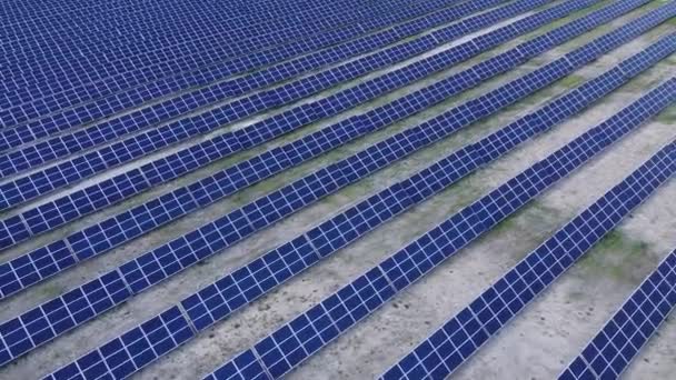 Top view at solar panels in the rural countryside scenery. - Footage, Video