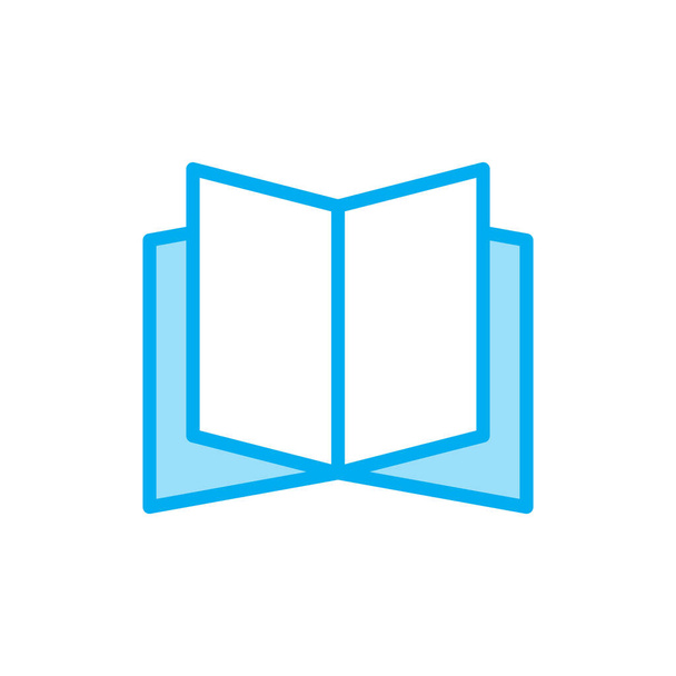 Illustrazione grafica vettoriale dell'icona del libro. Adatto per apprendimento, istruzione, letteratura, studio, libreria ecc. - Vettoriali, immagini