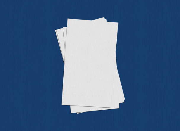 Bianco vuoto Mockup biglietto da visita stack sullo sfondo di carta strutturata. - Foto, immagini