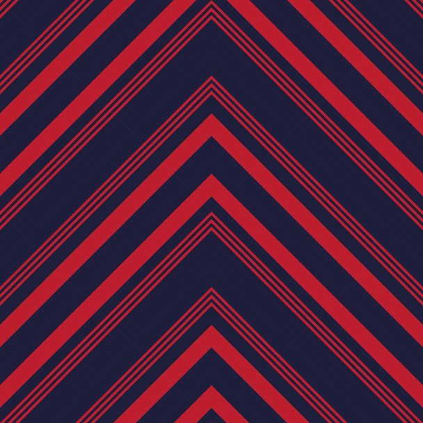 Red and Blue Chevron diagonal striped seamless pattern background suitable for fashion textiles, graphics - Vektor, obrázek