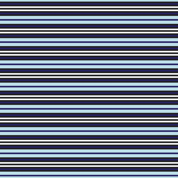 Blue Horizontal striped seamless pattern background suitable for fashion textiles, graphics - Wektor, obraz