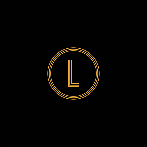 Initial yl elegant luxury monogram logo or badge Vector Image