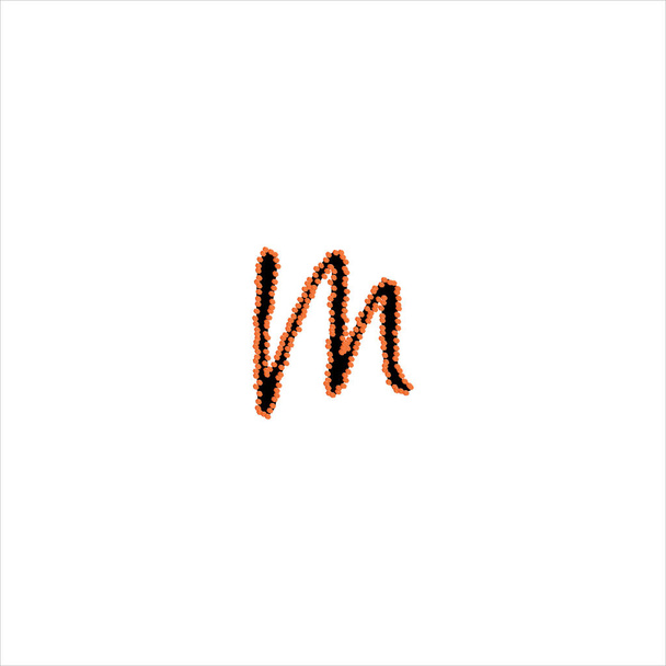 M lettre logo monogramme design - Vecteur, image