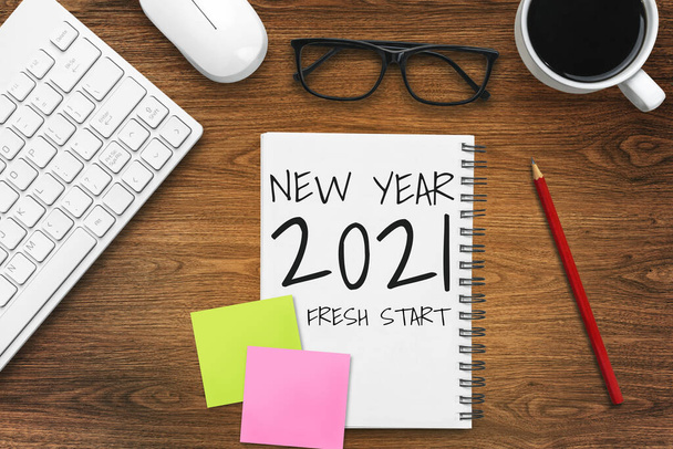 2021 Felice anno nuovo elenco degli obiettivi di risoluzione - Foto, immagini