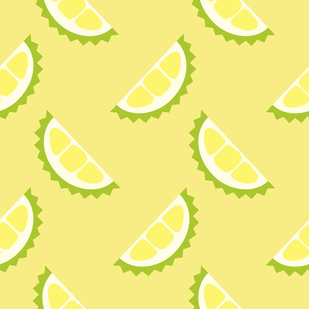 durian seamless pattern vector illustration - Wektor, obraz