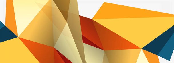 3d mosaic abstract backgrounds, low poly shape geometric design - Vector, Image