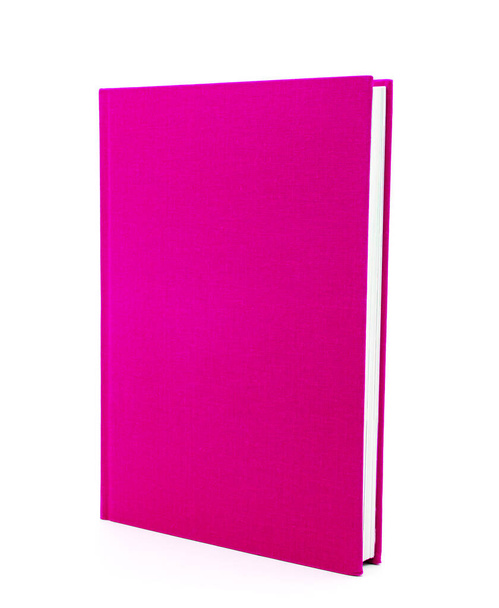 livre rose isolé sur fond blanc - Photo, image