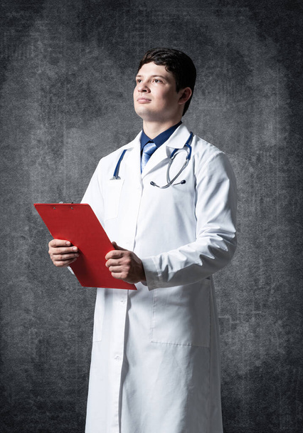 Doctor with tablet for documents - Foto, imagen