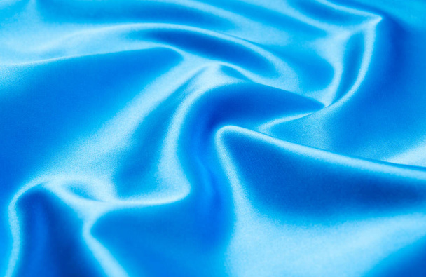 Azul cetim fundo textura - Foto, Imagem