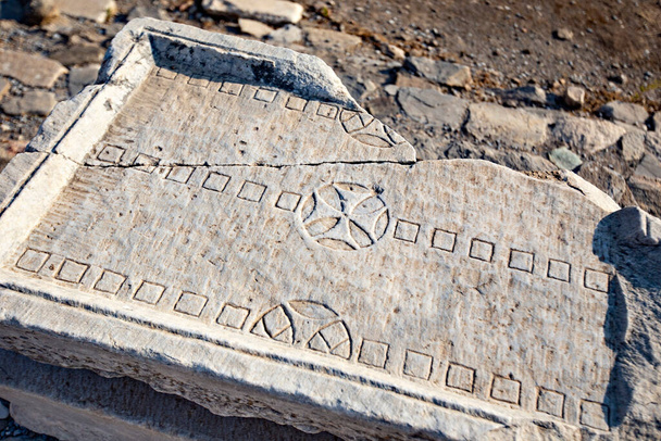 Ancient ruins of Ephesus Archaeological Museum, Izmir, Turkey  - Foto, afbeelding