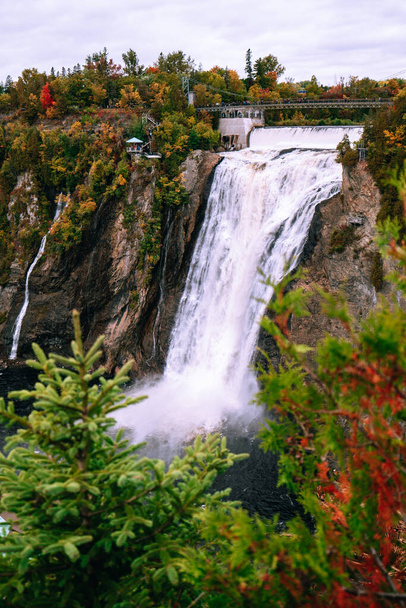 View of the Montmorency falls in Quebec, Canada. Nobody - Photo, Image