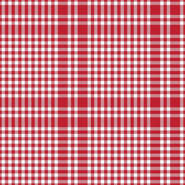 Patrón sin costura texturizado a cuadros Red Glen adecuado para textiles y gráficos de moda - Vector, Imagen