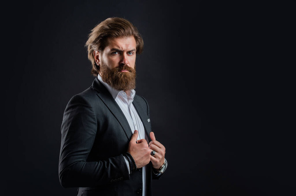 Representation modern successful man business career, attractive appearance concept - Fotografie, Obrázek